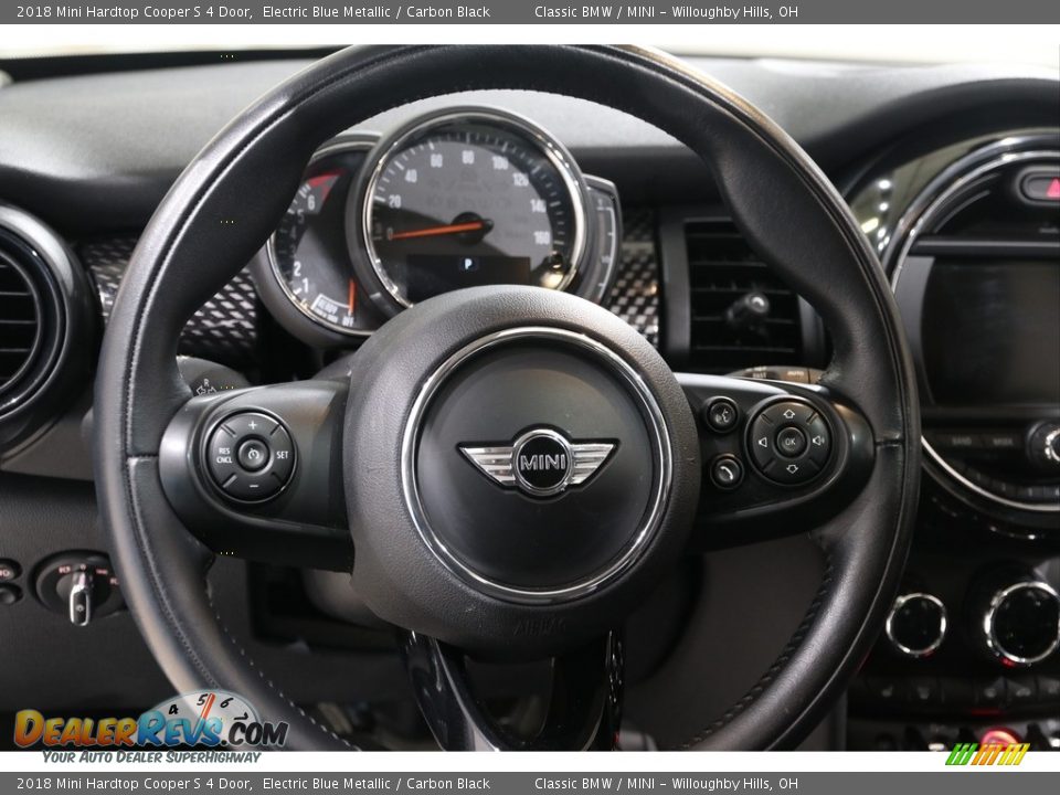 2018 Mini Hardtop Cooper S 4 Door Electric Blue Metallic / Carbon Black Photo #6