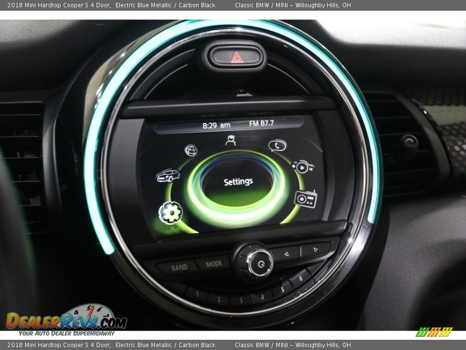 2018 Mini Hardtop Cooper S 4 Door Electric Blue Metallic / Carbon Black Photo #9