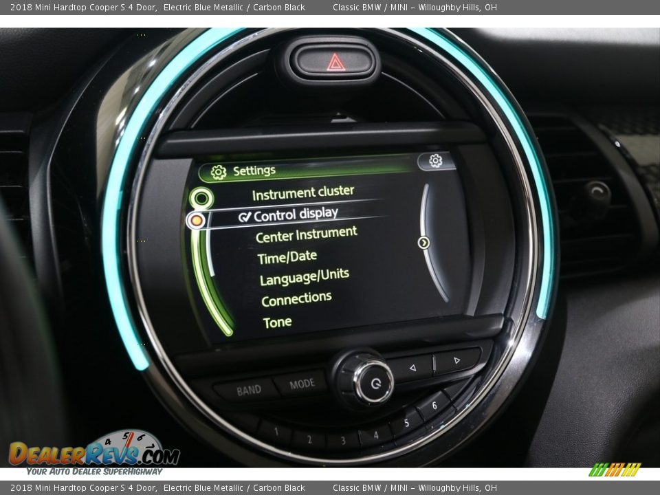 2018 Mini Hardtop Cooper S 4 Door Electric Blue Metallic / Carbon Black Photo #10