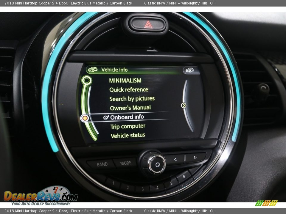 2018 Mini Hardtop Cooper S 4 Door Electric Blue Metallic / Carbon Black Photo #17