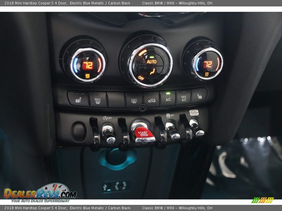 2018 Mini Hardtop Cooper S 4 Door Electric Blue Metallic / Carbon Black Photo #21