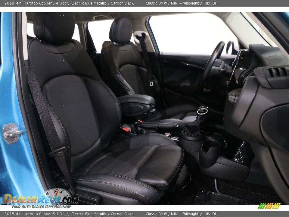2018 Mini Hardtop Cooper S 4 Door Electric Blue Metallic / Carbon Black Photo #23