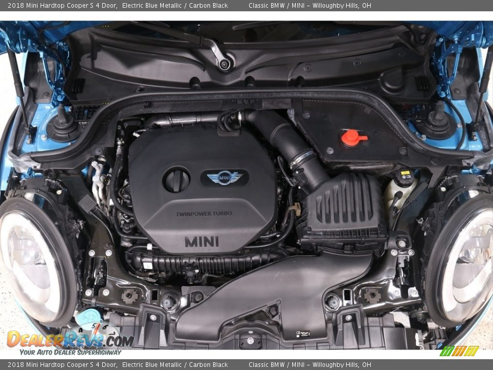 2018 Mini Hardtop Cooper S 4 Door Electric Blue Metallic / Carbon Black Photo #27