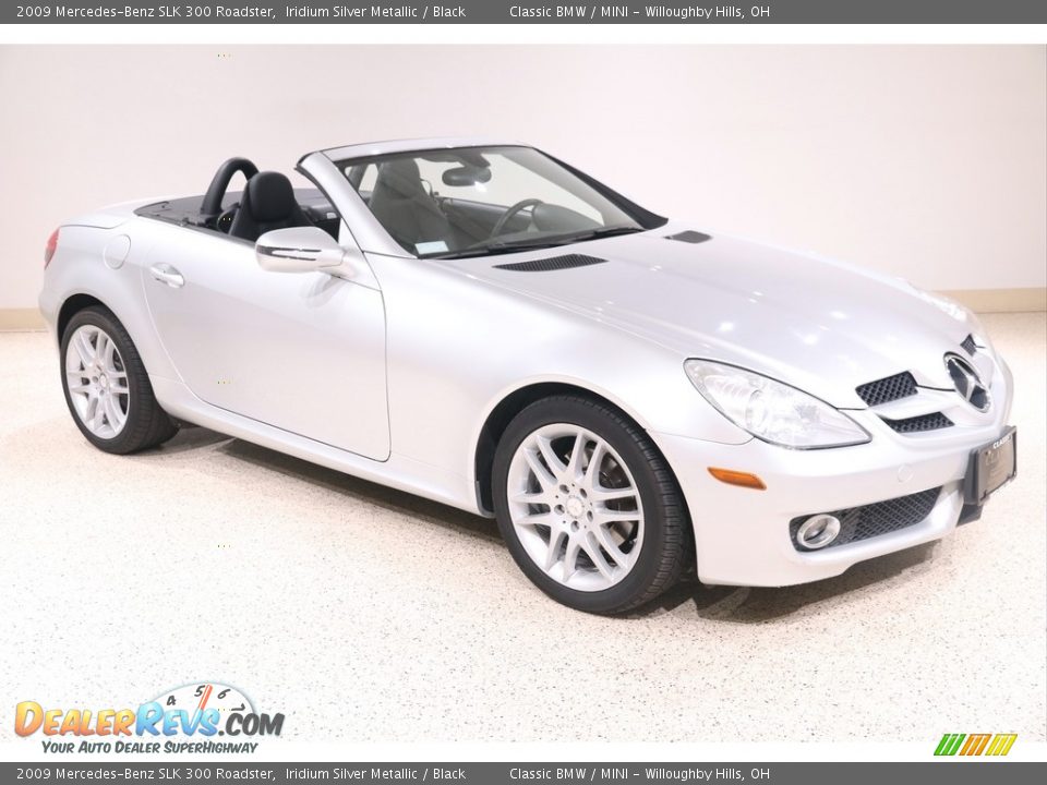 2009 Mercedes-Benz SLK 300 Roadster Iridium Silver Metallic / Black Photo #1