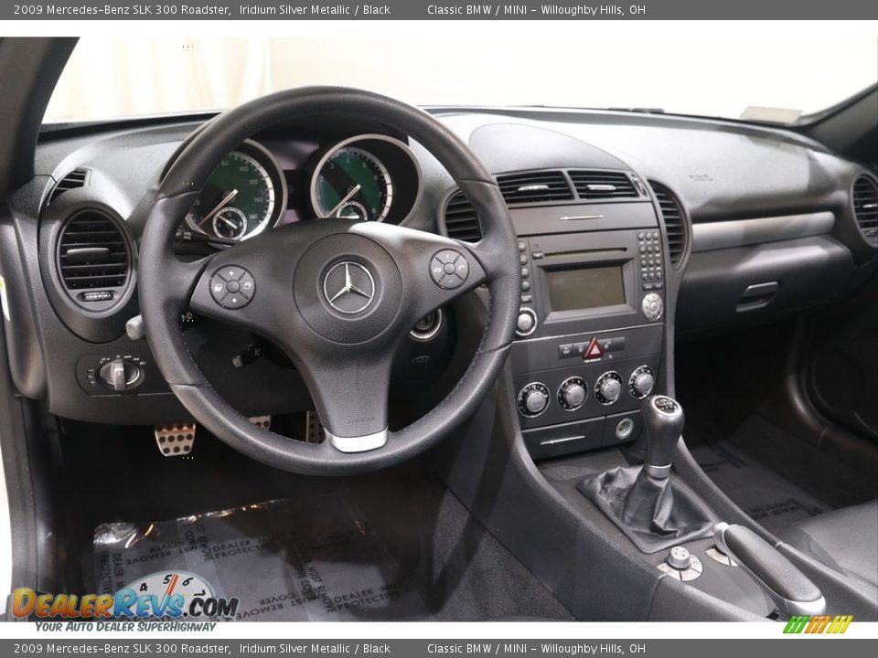 2009 Mercedes-Benz SLK 300 Roadster Iridium Silver Metallic / Black Photo #7