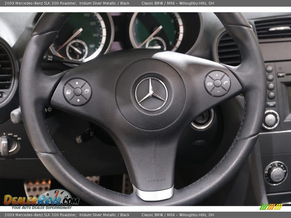2009 Mercedes-Benz SLK 300 Roadster Iridium Silver Metallic / Black Photo #8