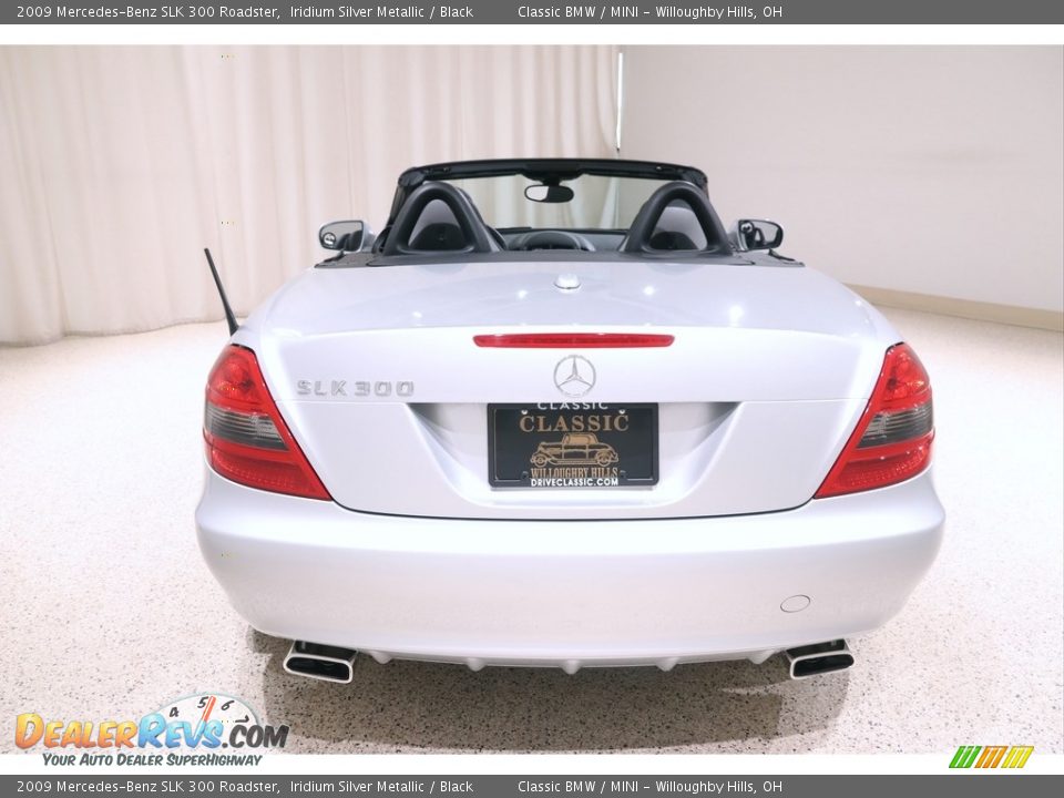 2009 Mercedes-Benz SLK 300 Roadster Iridium Silver Metallic / Black Photo #21