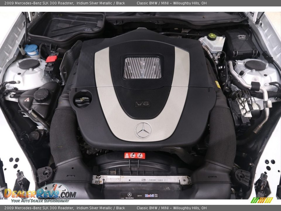 2009 Mercedes-Benz SLK 300 Roadster Iridium Silver Metallic / Black Photo #22