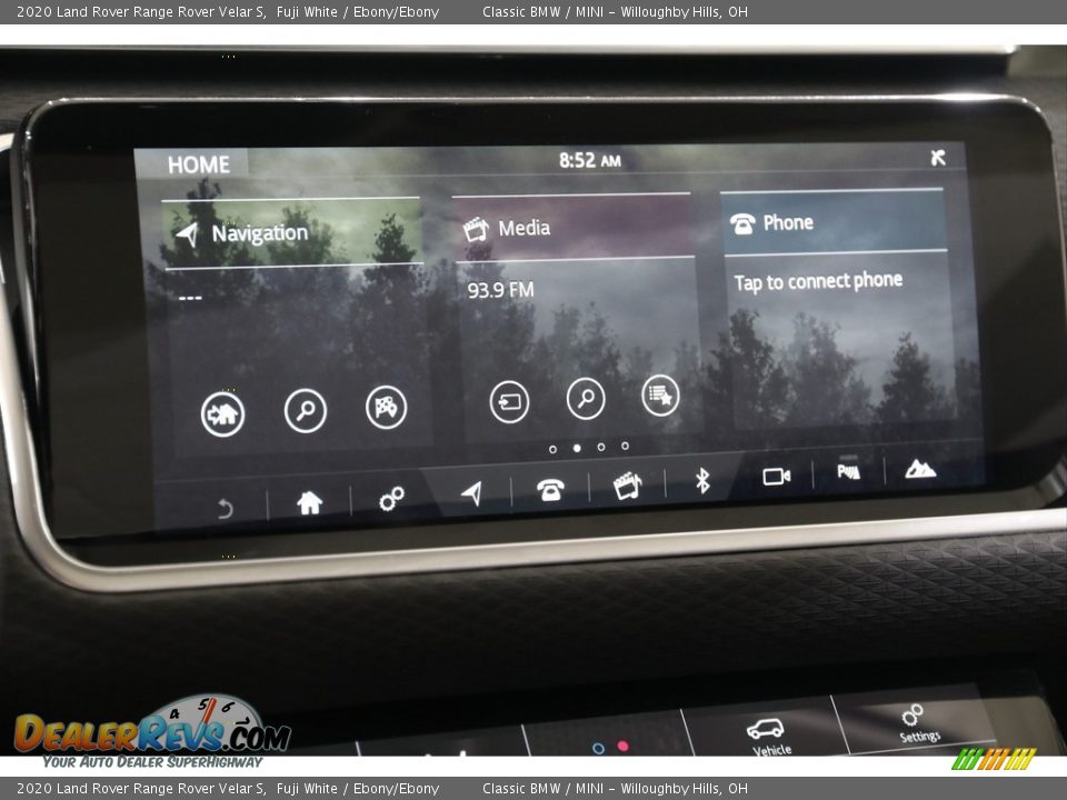 2020 Land Rover Range Rover Velar S Fuji White / Ebony/Ebony Photo #10