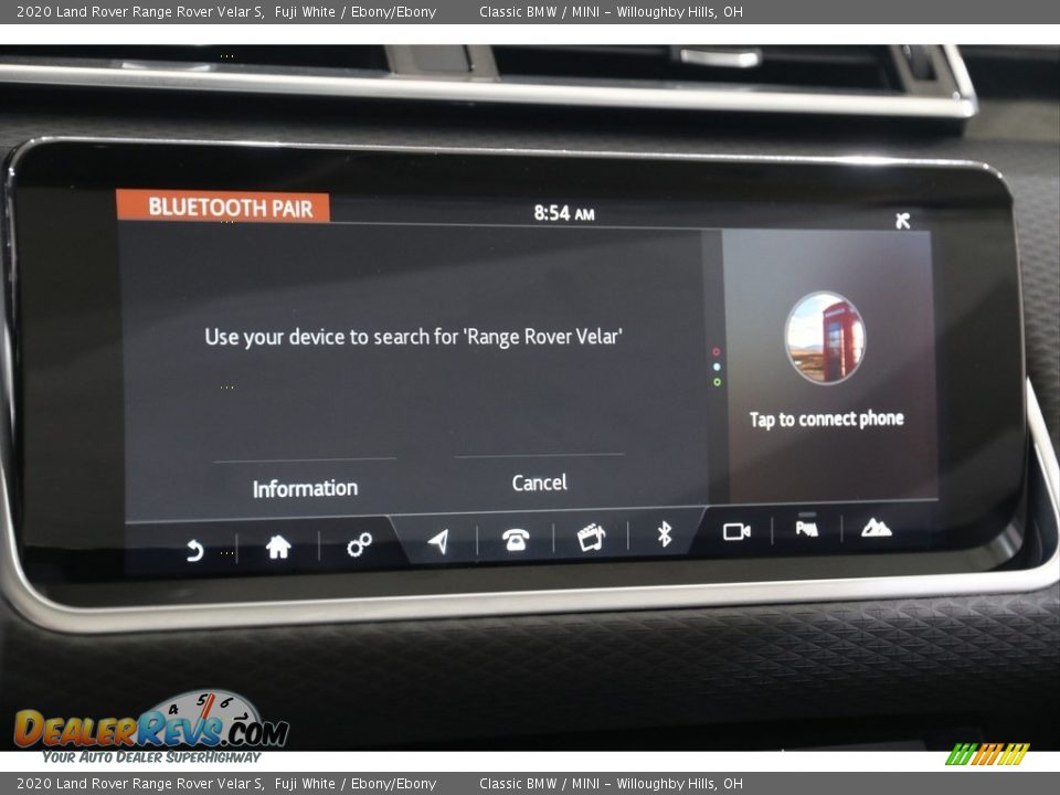 2020 Land Rover Range Rover Velar S Fuji White / Ebony/Ebony Photo #14