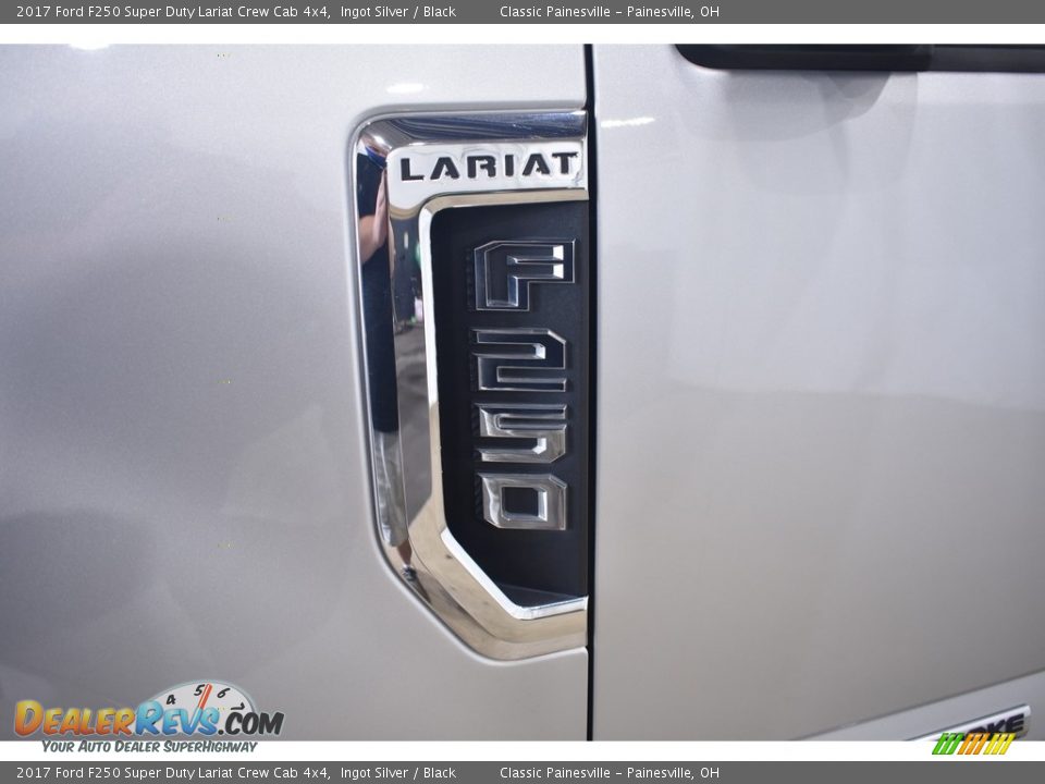 2017 Ford F250 Super Duty Lariat Crew Cab 4x4 Ingot Silver / Black Photo #6