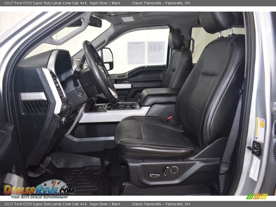 2017 Ford F250 Super Duty Lariat Crew Cab 4x4 Ingot Silver / Black Photo #10