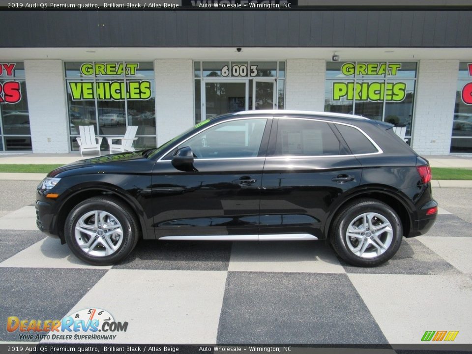 2019 Audi Q5 Premium quattro Brilliant Black / Atlas Beige Photo #1