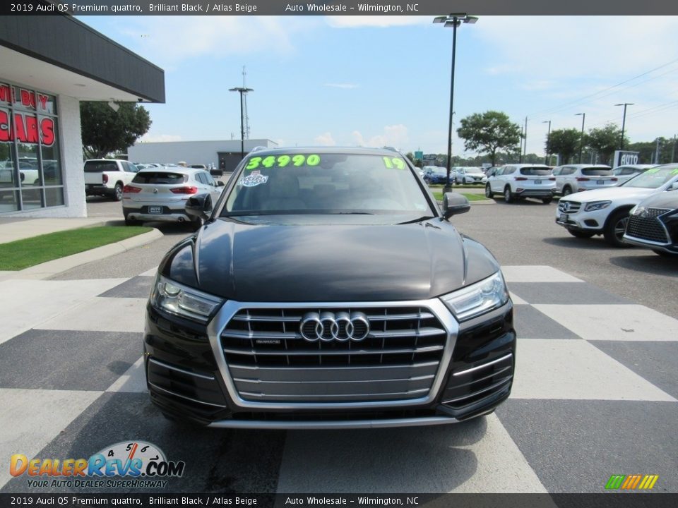 2019 Audi Q5 Premium quattro Brilliant Black / Atlas Beige Photo #2