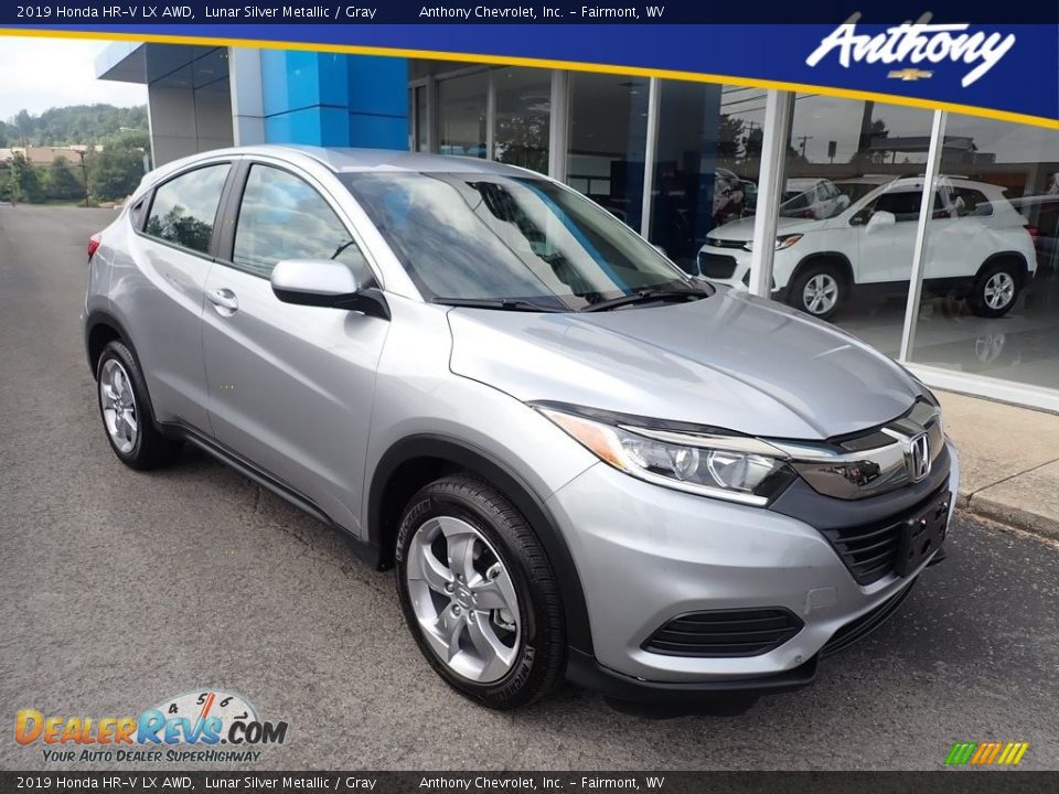 2019 Honda HR-V LX AWD Lunar Silver Metallic / Gray Photo #1