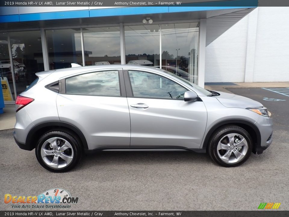 2019 Honda HR-V LX AWD Lunar Silver Metallic / Gray Photo #3