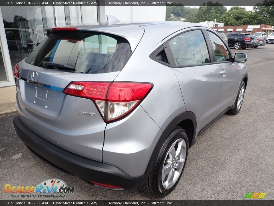 2019 Honda HR-V LX AWD Lunar Silver Metallic / Gray Photo #4