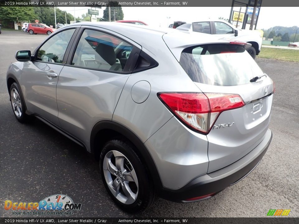 2019 Honda HR-V LX AWD Lunar Silver Metallic / Gray Photo #6