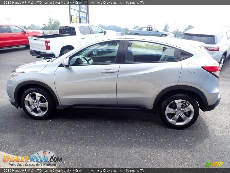 2019 Honda HR-V LX AWD Lunar Silver Metallic / Gray Photo #7