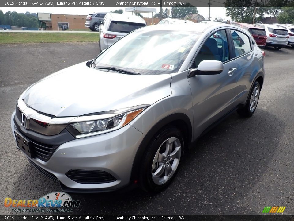 2019 Honda HR-V LX AWD Lunar Silver Metallic / Gray Photo #8