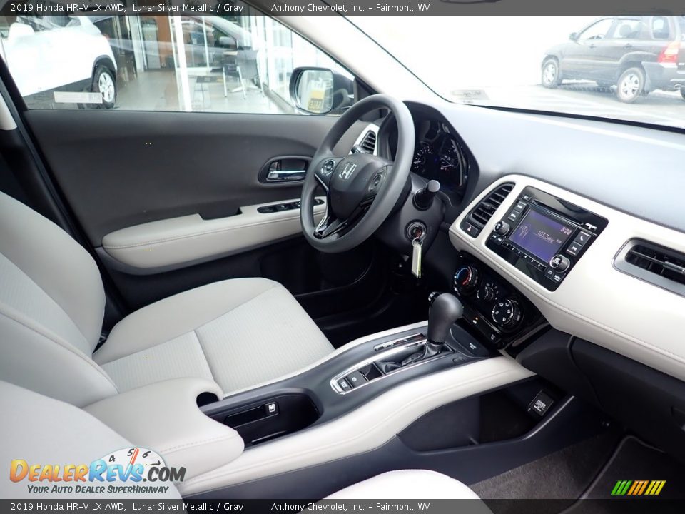 2019 Honda HR-V LX AWD Lunar Silver Metallic / Gray Photo #11