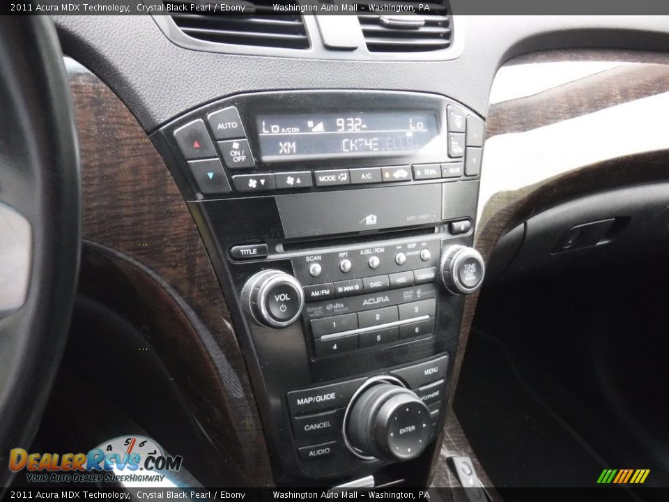 2011 Acura MDX Technology Crystal Black Pearl / Ebony Photo #6