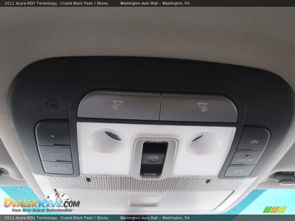 2011 Acura MDX Technology Crystal Black Pearl / Ebony Photo #9