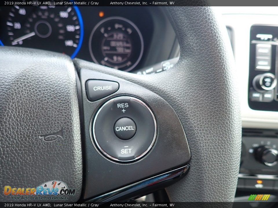 2019 Honda HR-V LX AWD Lunar Silver Metallic / Gray Photo #19