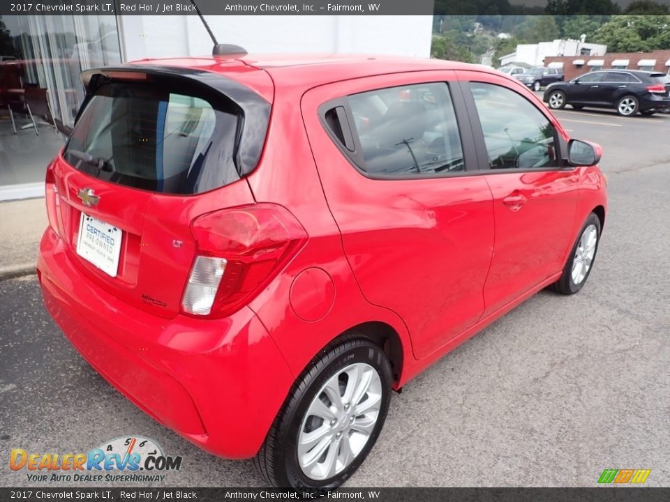 2017 Chevrolet Spark LT Red Hot / Jet Black Photo #4