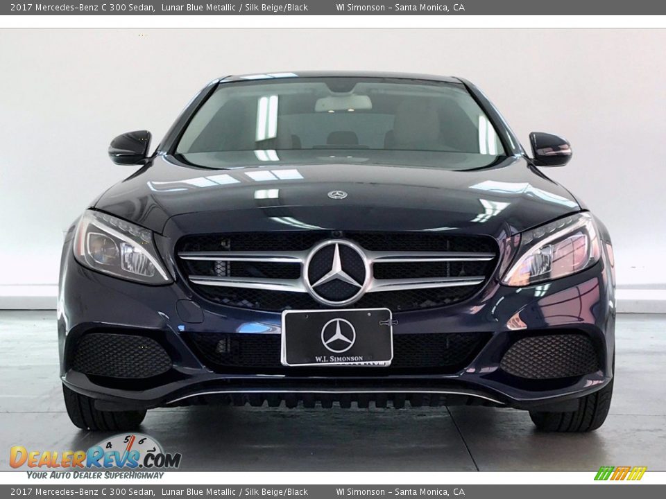 2017 Mercedes-Benz C 300 Sedan Lunar Blue Metallic / Silk Beige/Black Photo #2
