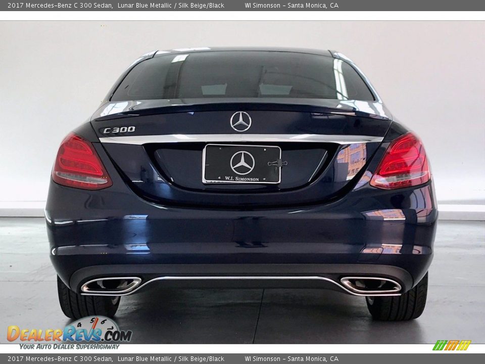 2017 Mercedes-Benz C 300 Sedan Lunar Blue Metallic / Silk Beige/Black Photo #3