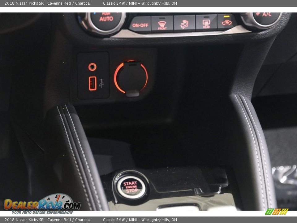 2018 Nissan Kicks SR Cayenne Red / Charcoal Photo #13
