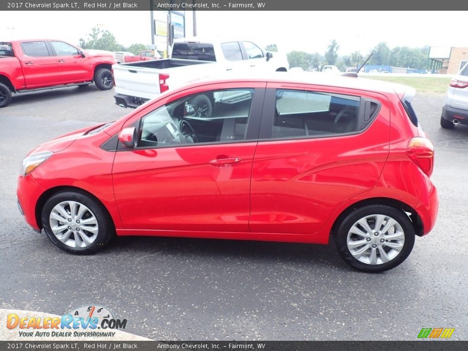 2017 Chevrolet Spark LT Red Hot / Jet Black Photo #7