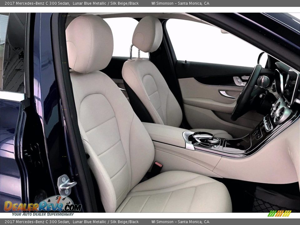 2017 Mercedes-Benz C 300 Sedan Lunar Blue Metallic / Silk Beige/Black Photo #6