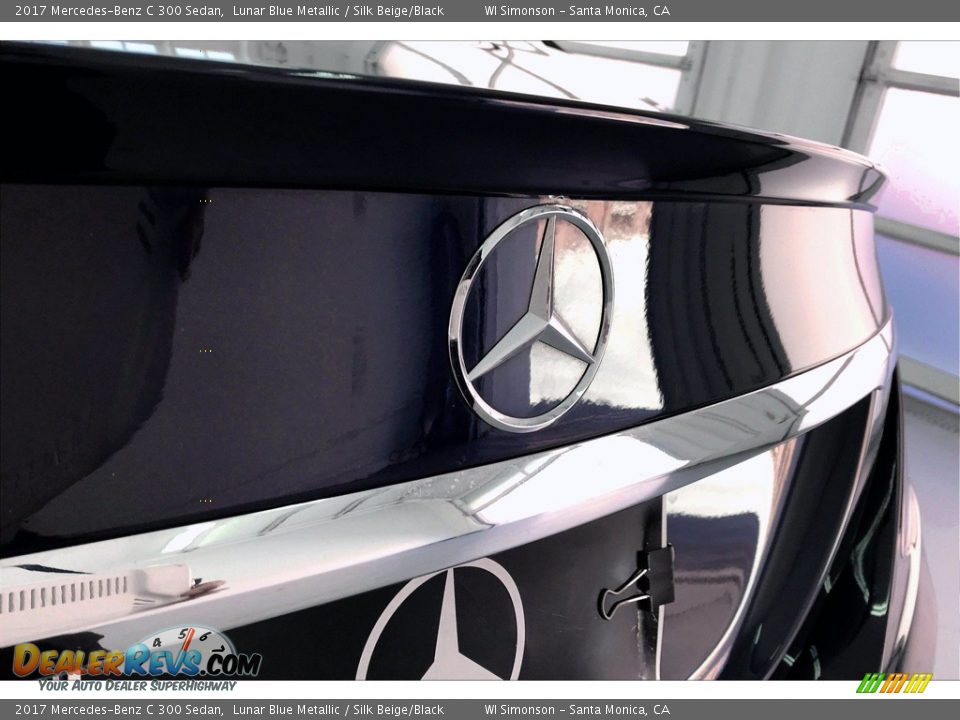 2017 Mercedes-Benz C 300 Sedan Lunar Blue Metallic / Silk Beige/Black Photo #7