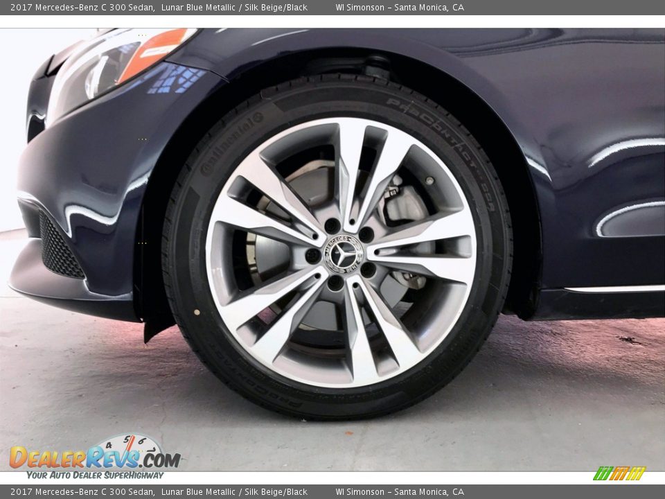 2017 Mercedes-Benz C 300 Sedan Lunar Blue Metallic / Silk Beige/Black Photo #8