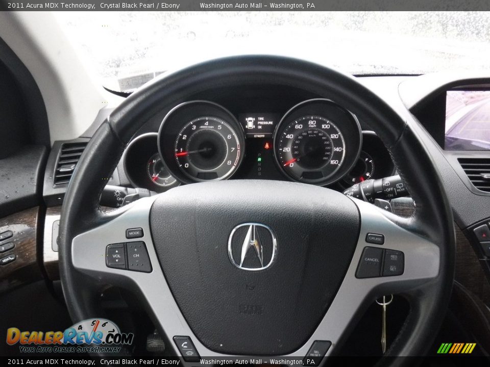 2011 Acura MDX Technology Crystal Black Pearl / Ebony Photo #24