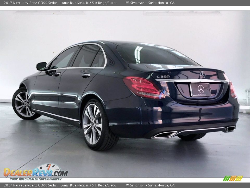 2017 Mercedes-Benz C 300 Sedan Lunar Blue Metallic / Silk Beige/Black Photo #10