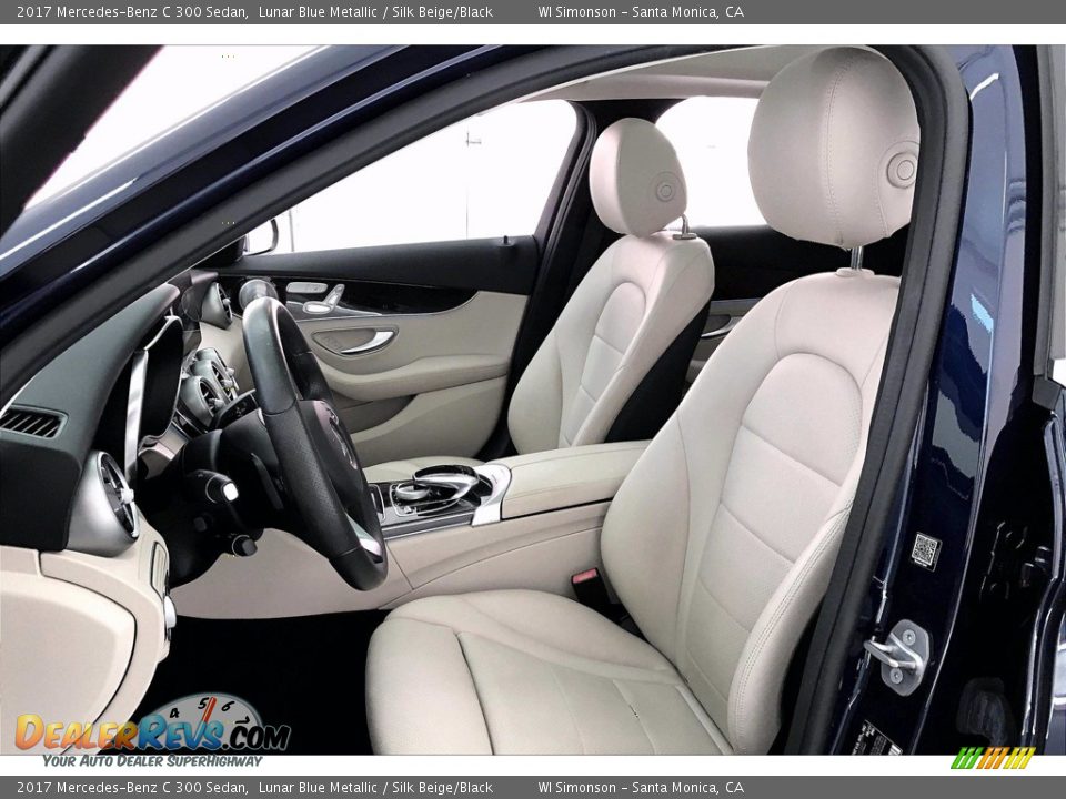 2017 Mercedes-Benz C 300 Sedan Lunar Blue Metallic / Silk Beige/Black Photo #14