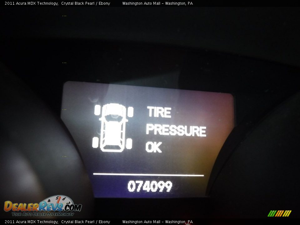 2011 Acura MDX Technology Crystal Black Pearl / Ebony Photo #32