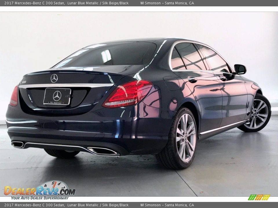 2017 Mercedes-Benz C 300 Sedan Lunar Blue Metallic / Silk Beige/Black Photo #16