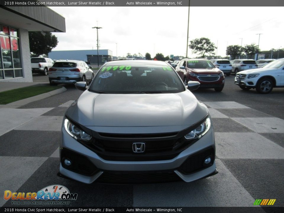 2018 Honda Civic Sport Hatchback Lunar Silver Metallic / Black Photo #2