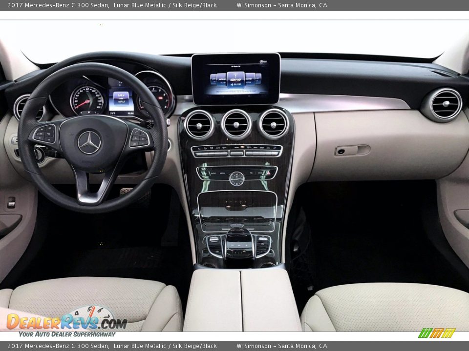 2017 Mercedes-Benz C 300 Sedan Lunar Blue Metallic / Silk Beige/Black Photo #17