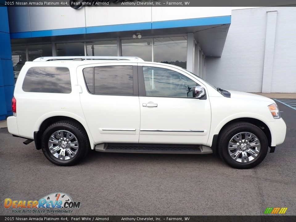 Pearl White 2015 Nissan Armada Platinum 4x4 Photo #3