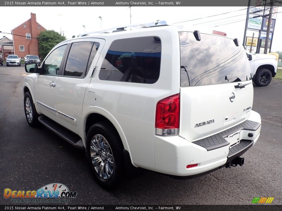 2015 Nissan Armada Platinum 4x4 Pearl White / Almond Photo #6