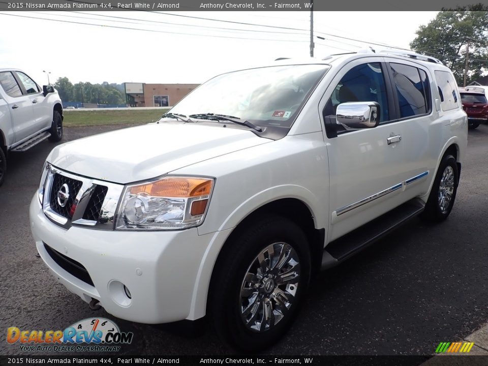 Front 3/4 View of 2015 Nissan Armada Platinum 4x4 Photo #7