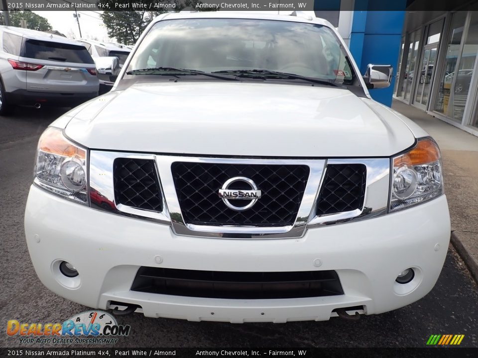 2015 Nissan Armada Platinum 4x4 Pearl White / Almond Photo #8