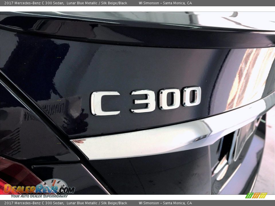 2017 Mercedes-Benz C 300 Sedan Lunar Blue Metallic / Silk Beige/Black Photo #27