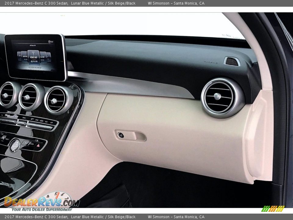 2017 Mercedes-Benz C 300 Sedan Lunar Blue Metallic / Silk Beige/Black Photo #28