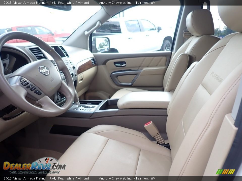 Front Seat of 2015 Nissan Armada Platinum 4x4 Photo #14